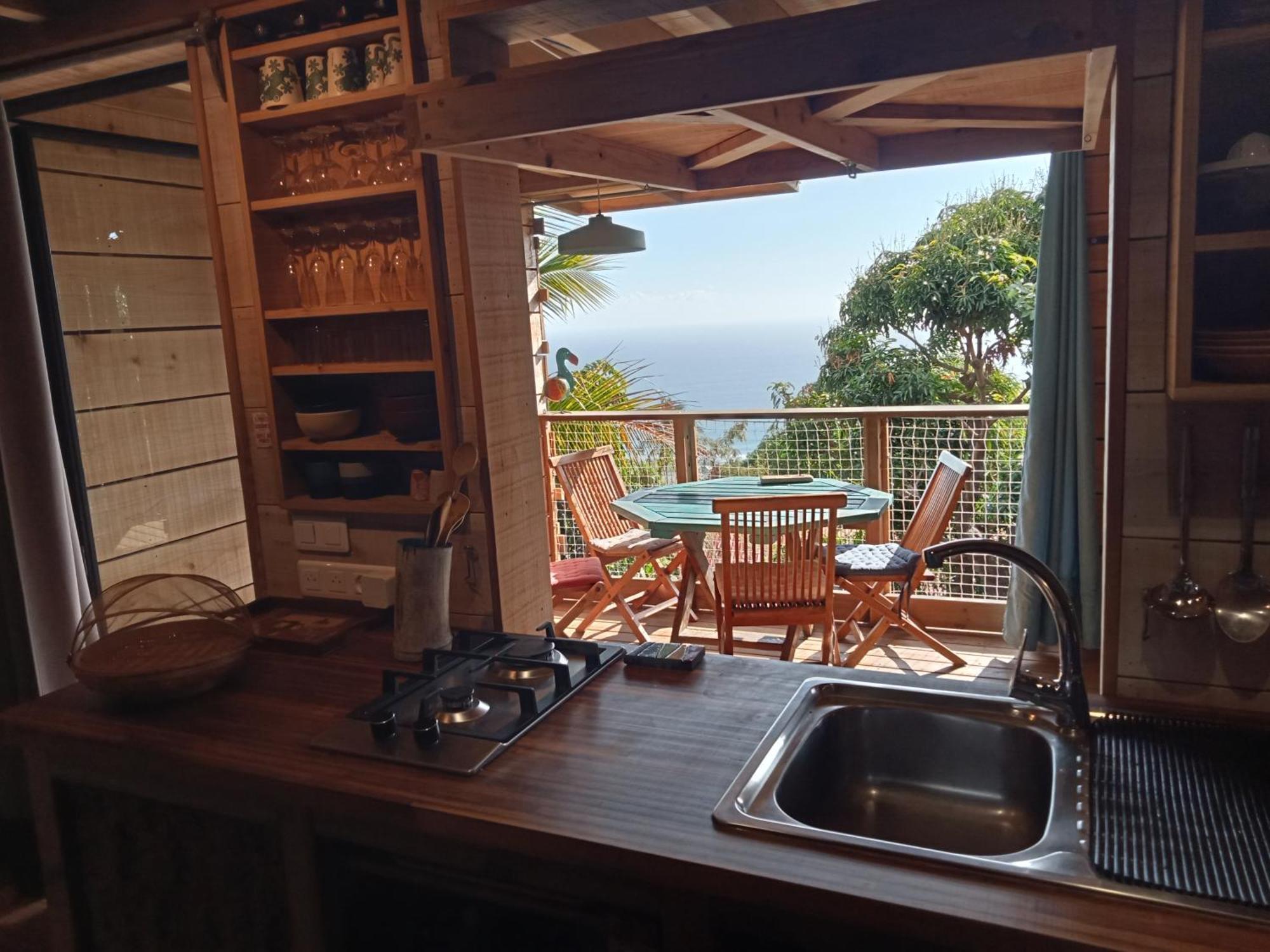 Bungalow Ecologique Avec Toilettes Seches Leu Kabanon Vue Mer Saint-Leu Ngoại thất bức ảnh